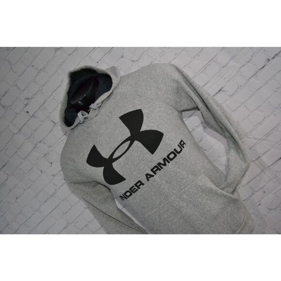Under Armour Hoodie Pullover Polyester Front Pocket Mens Size Medium Gray - Picture 1 of 5